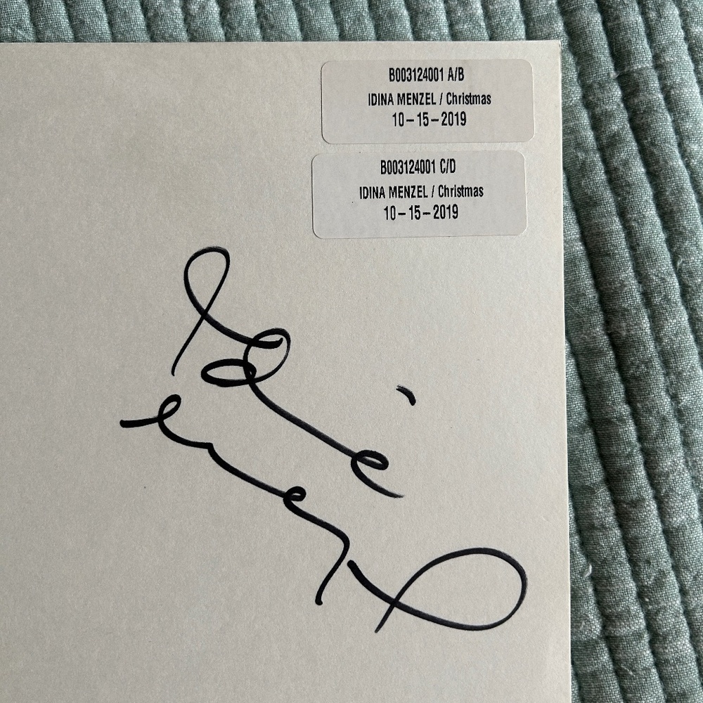 SIGNED Vinyl Test Pressing - Idina Menzel’s Christmas: A Season of Love